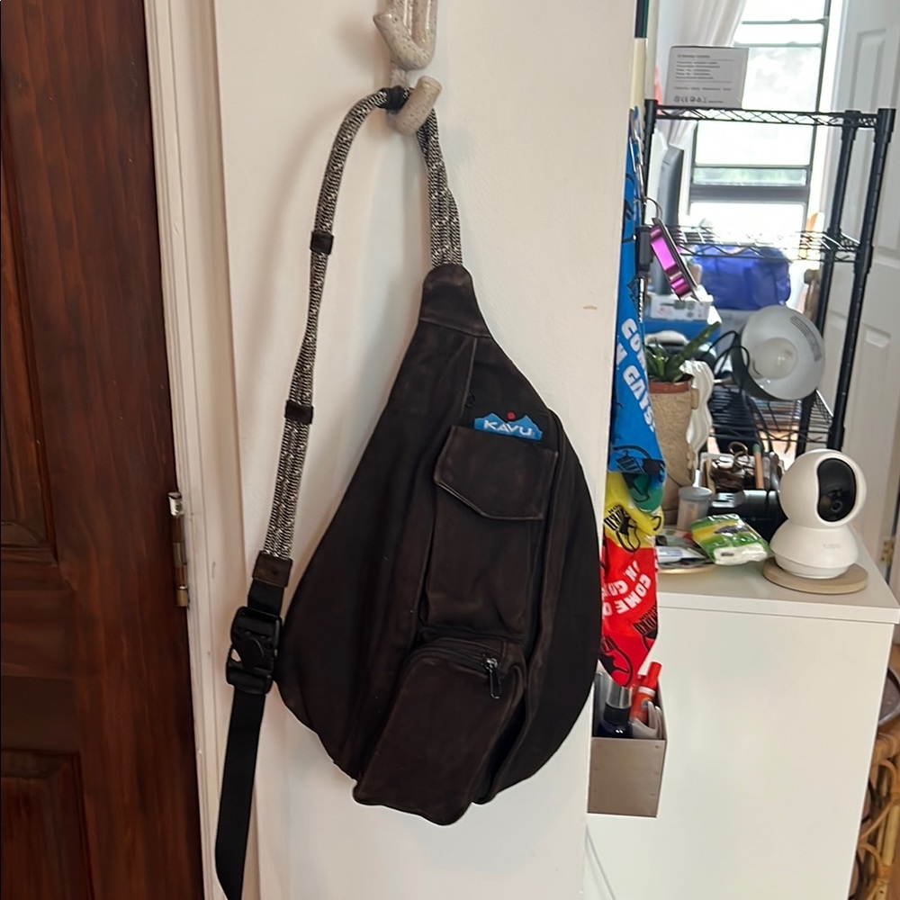 Kavu Black Backpack with Signature Rope Strap